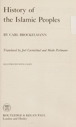 History of the Islamic peoples