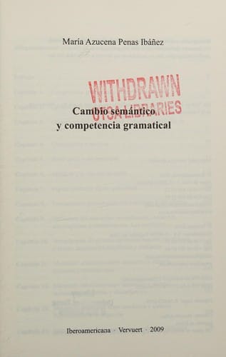 Cambio semántico y competencia gramatical