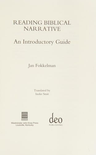 Reading Biblical Narrative (Tools for Biblical Study)