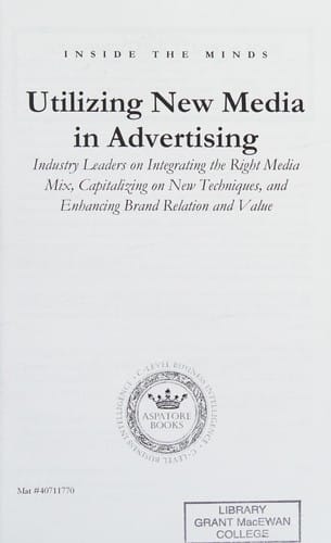 Utilizing new media in advertising