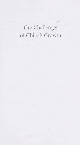 The challenges of China's growth