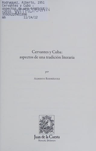 Cervantes y Cuba