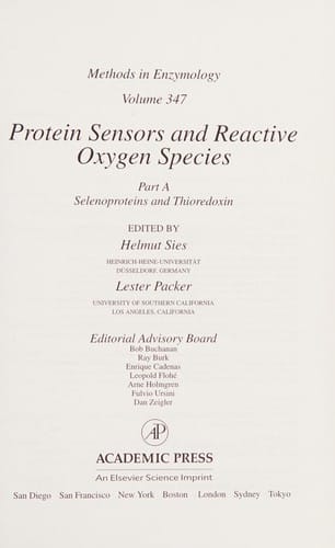 Protein sensors and reactive oxygen species