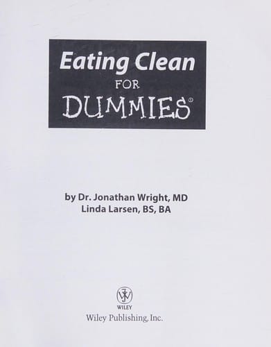Eating clean for dummies