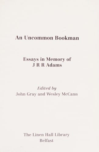 An uncommon bookman