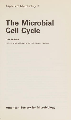 The microbial cell cycle