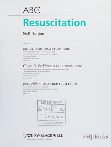 ABC of resuscitation