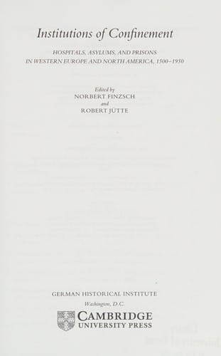 Institutions of confinement