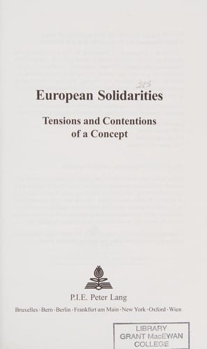 European solidarities