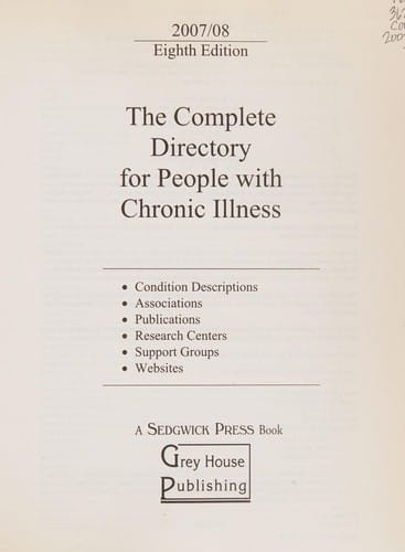 The complete directory for people with chronic illness