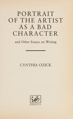 Portrait of the artist as a bad character