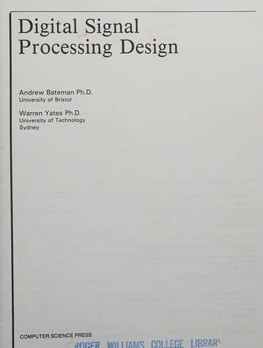 Digital signal processing design