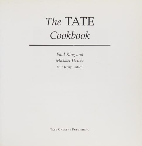 The Tate Cookbook