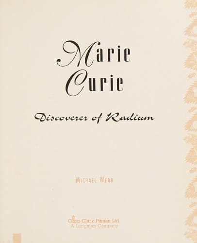 Marie Curie, discoverer of radium