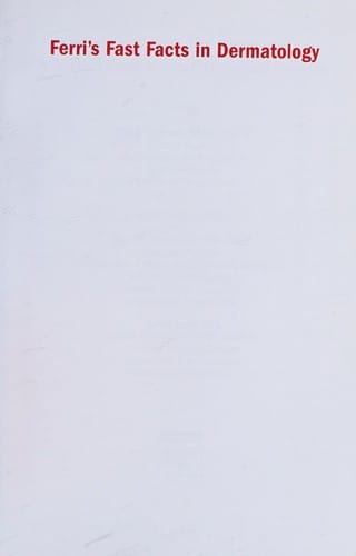 Ferri's fast facts in dermatology