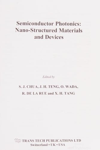 Semiconductor photonics