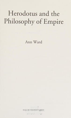 Herodotus and the philosophy of empire