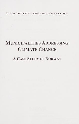 Municipalities addressing climate change