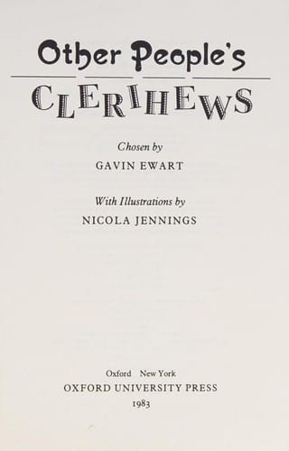 Other people's clerihews