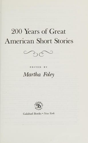200 years of great American short stories