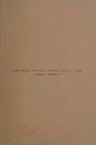 JONATHAN MONK: CONTINUOUS PROJECT ALTERED DAILY; ED. BY JENS HOFFMAN