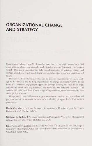 Organizational change and strategy