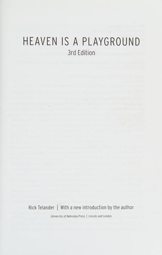 Heaven is a playground