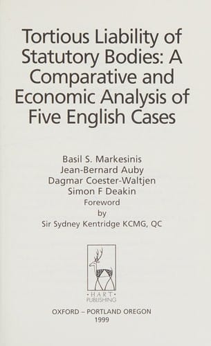 Tortious liability of statutory bodies