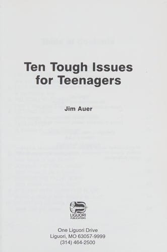 Ten Tough Issues for Teenagers