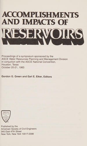 Accomplishments and impacts of reservoirs