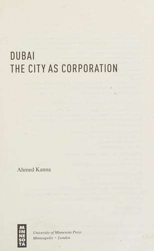 Dubai, the city as corporation
