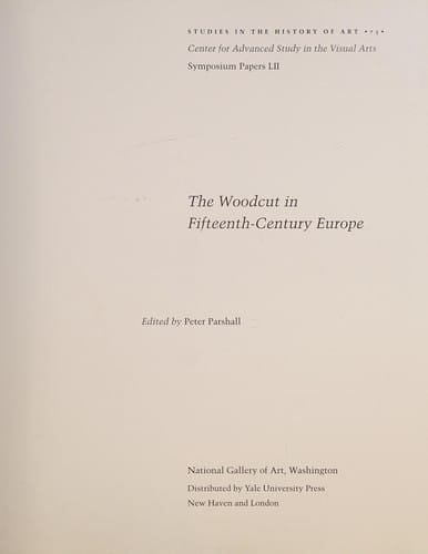 The woodcut in fifteenth-century Europe