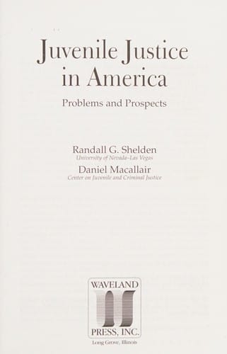 Juvenile justice in America