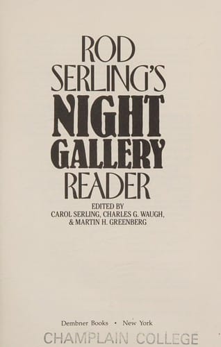 Rod Serling's Night Gallery Reader