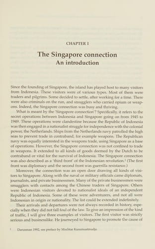 The Indonesian revolution and the Singapore connection, 1945-1949