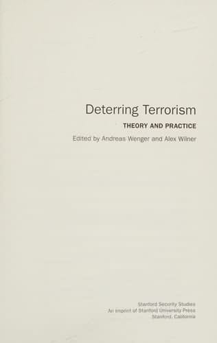 Deterring terrorism