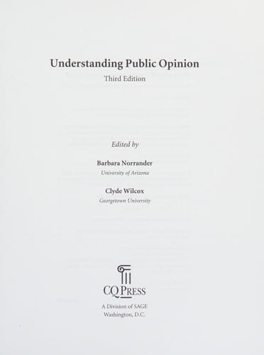 Understanding public opinion