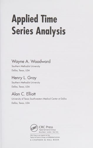 Applied time series analysis