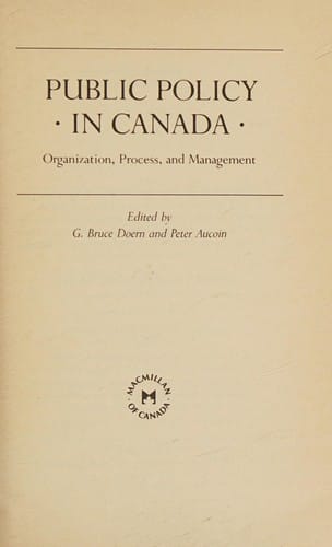 Public policy in Canada