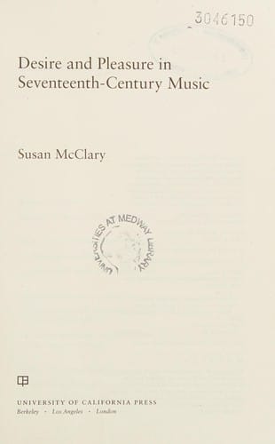 Desire and pleasure in seventeenth-century music