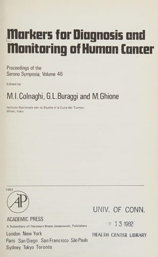 Markers for diagnosis and monitoring of human cancer