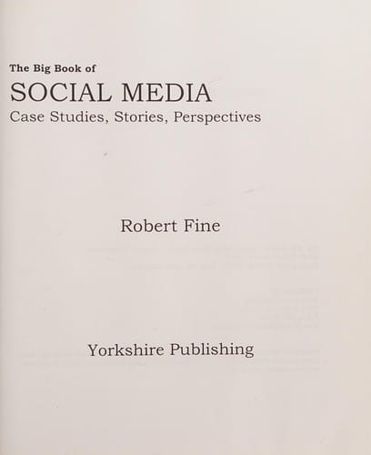 The big book of social media