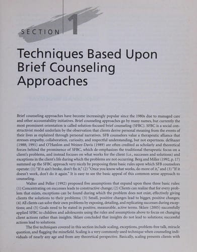 35 techniques every counselor should know