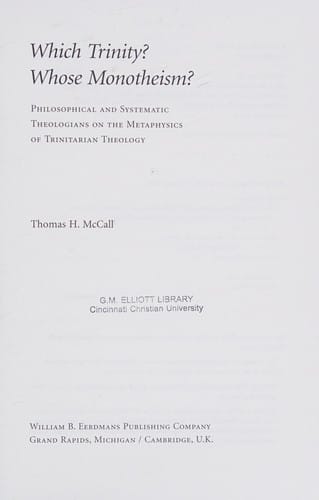 Which Trinity? whose monotheism?