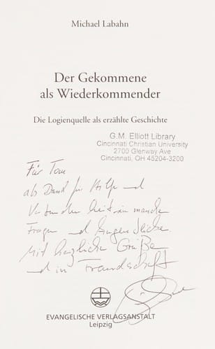 Der Gekommene als Wiederkommender