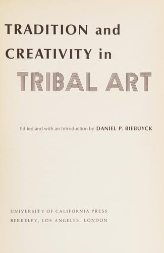 Tradition and creativity in tribal art