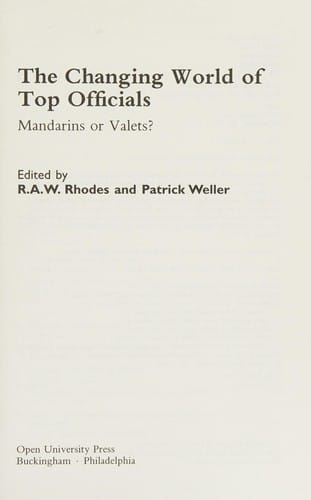 The changing world of top officials