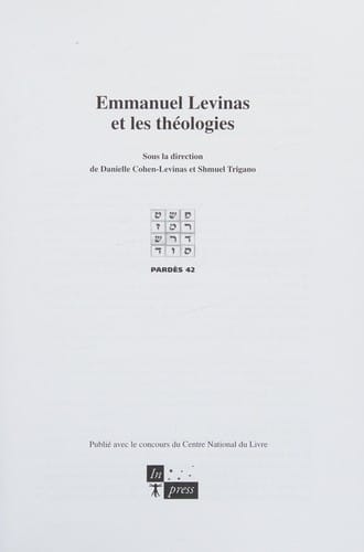 Levinas et les théologies