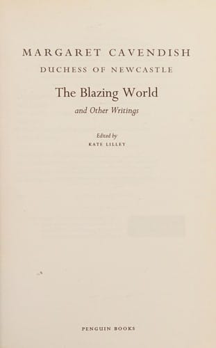 The blazing world and other writings