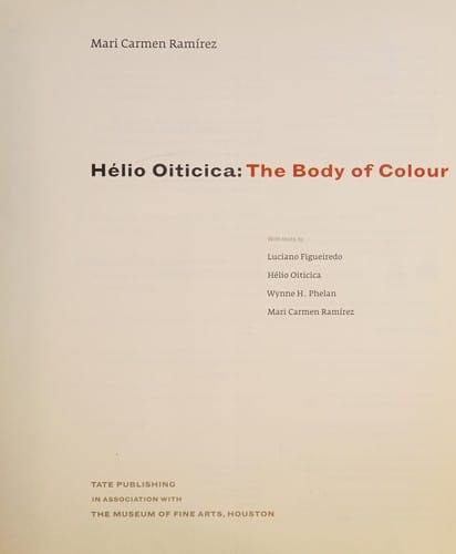 HELIO OITICICA: THE BODY OF COLOUR